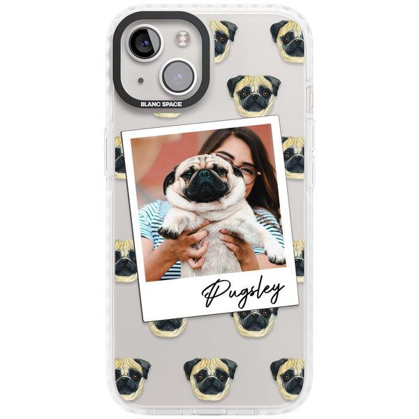 Personalised Pug Instant Camera Photo