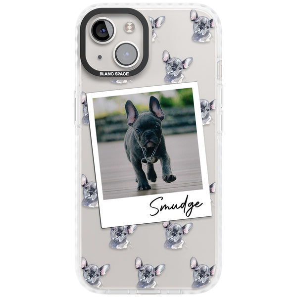 Personalised Grey French Bulldog Instant Camera Photo