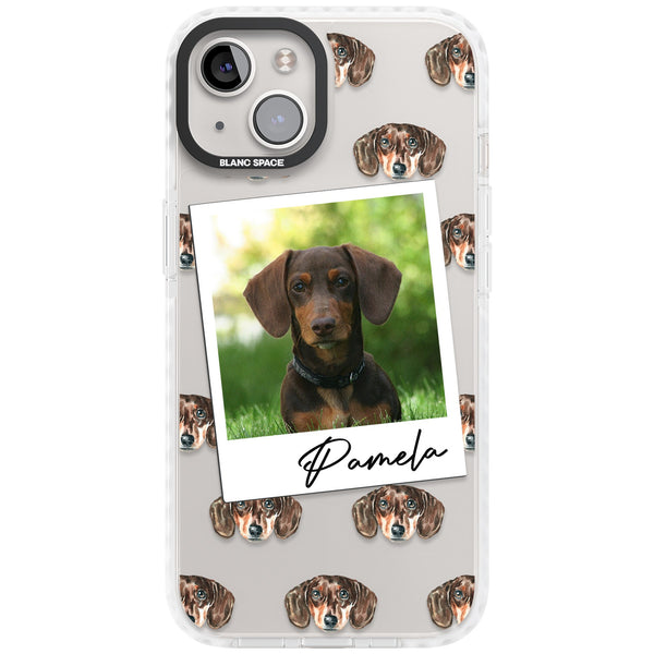 Personalised Brown Dachshund Instant Camera Photo