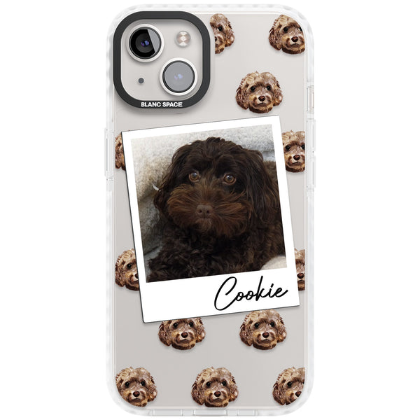 Personalised Brown Cockapoo Instant Camera Photo
