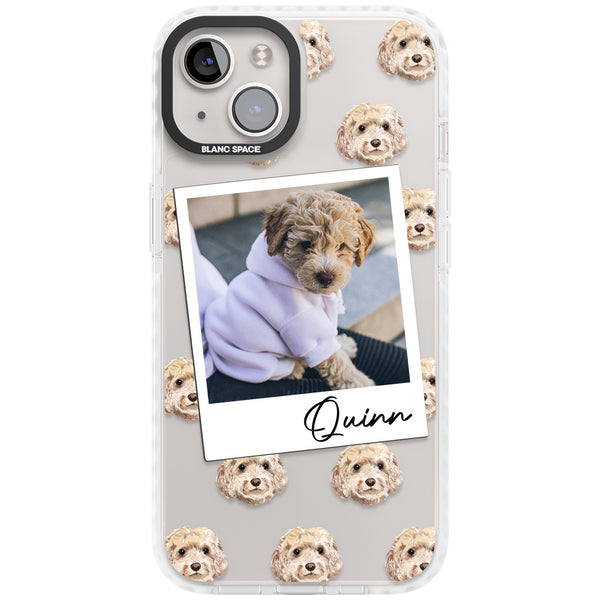 Personalised Cream Cockapoo Instant Camera Photo