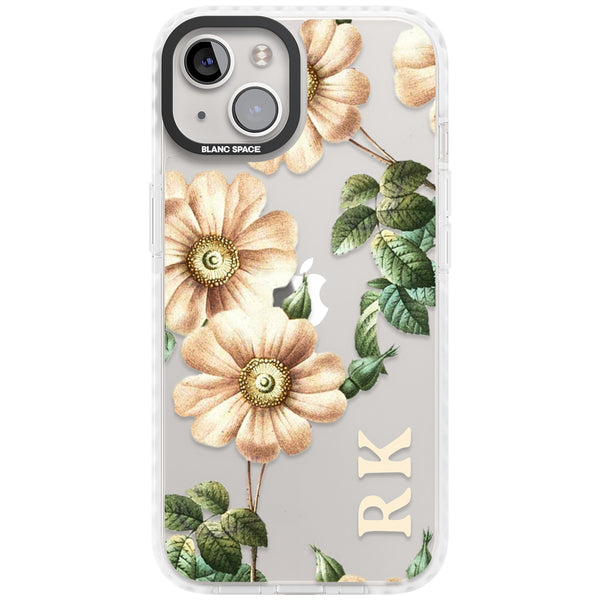 Personalised Vintage Floral Anemone