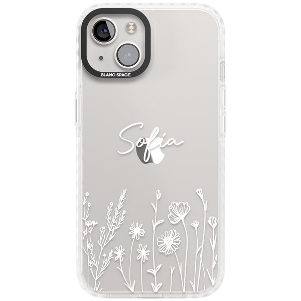 Personalised White Wildflowers