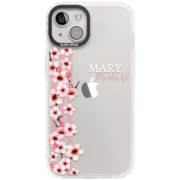 Personalised Cherry Blossom Stripe