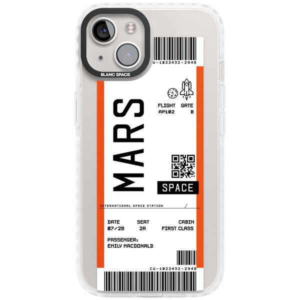 Personalised Mars Travel Ticket