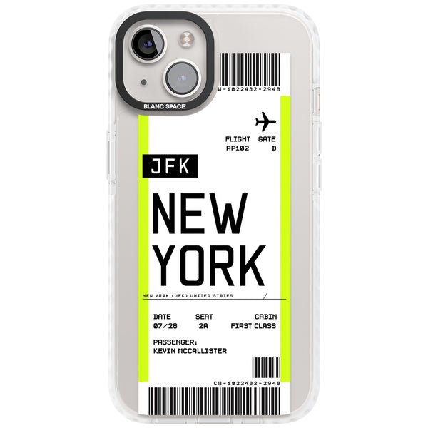 Personalised New York Boarding Pass