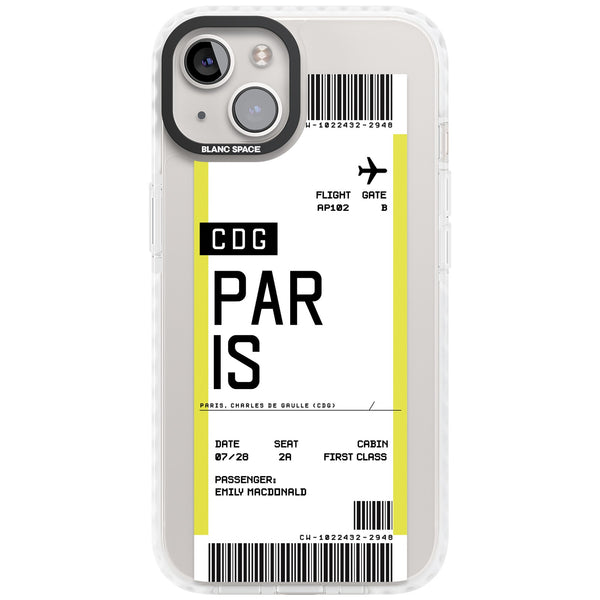 Personalised Paris Boarding Pass