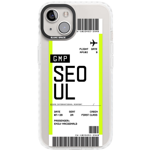 Personalised Seoul Boarding Pass
