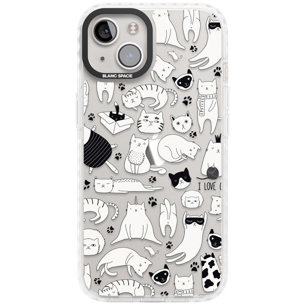 Cartoon Cats (Black & White)