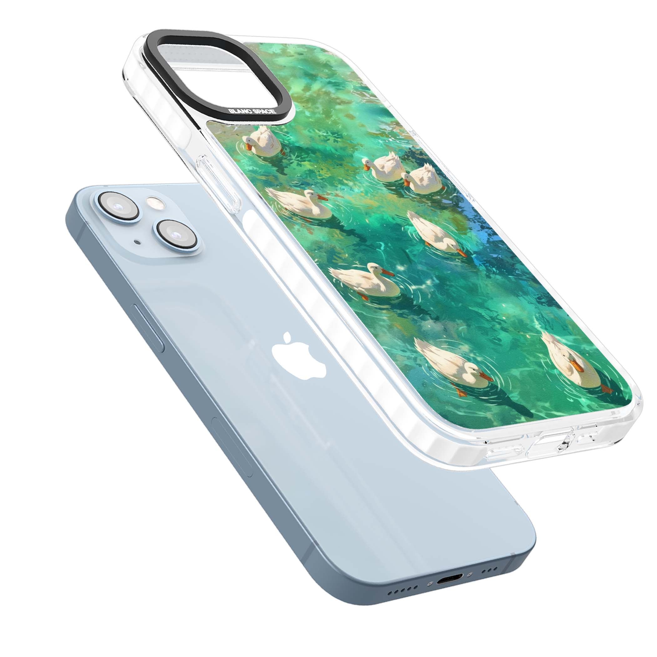 Ducks In The Pond for her iPhone case | Clear Impact case for iPhone 13, iPhone 14, iPhone 15