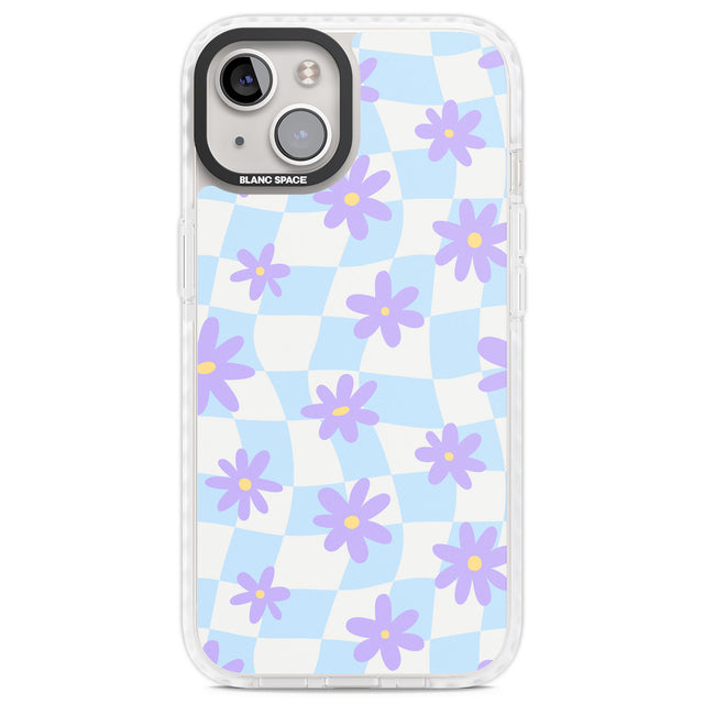 Serene Skies & Flowers Clear Impact Phone Case for iPhone 13, iPhone 14, iPhone 15