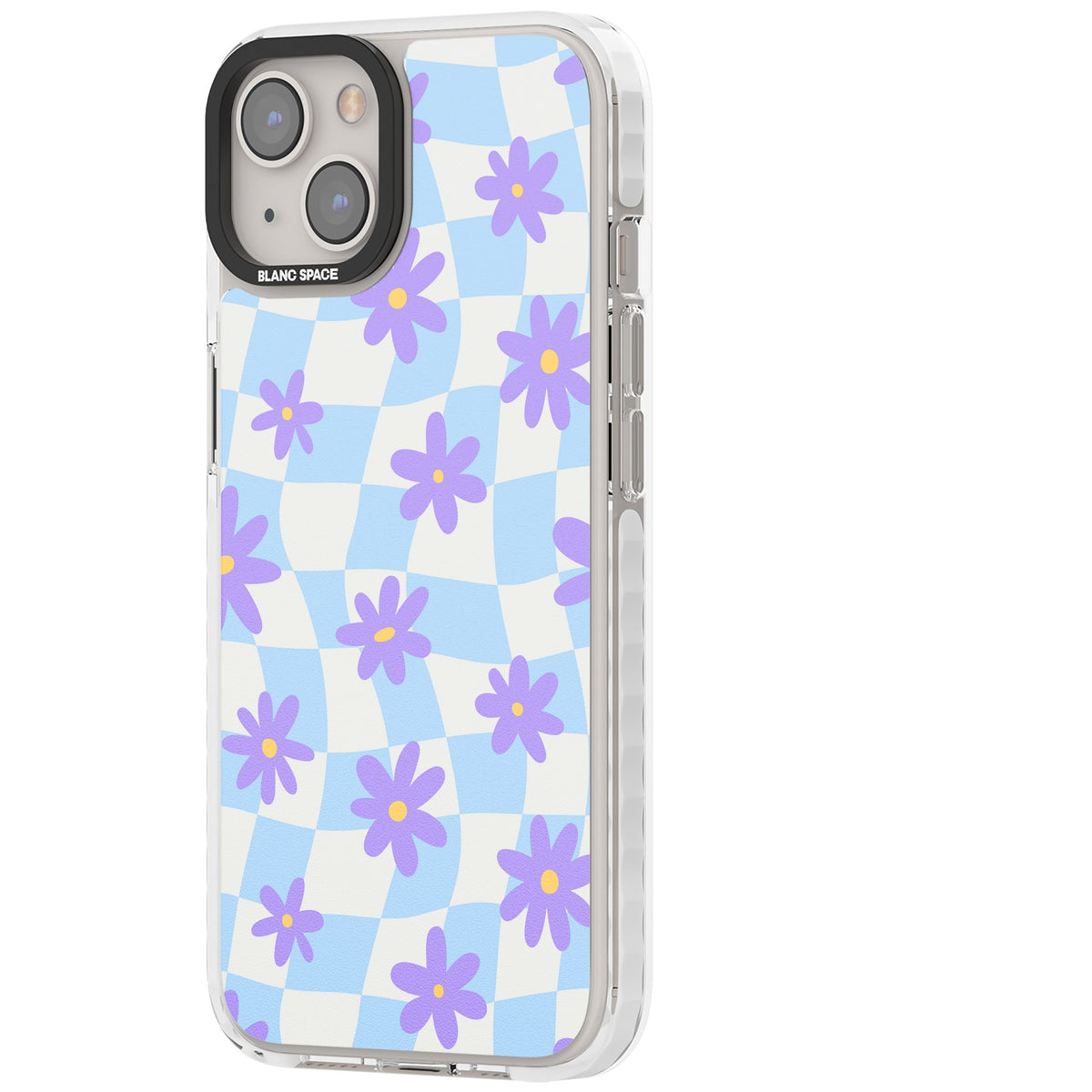 Serene Skies & Flowers iPhone 12 / 12 Pro / iPhone 13 / iPhone 14 / iPhone 14 Plus / iPhone 15 / iPhone 15 Plus Impact Clear Phone Case side