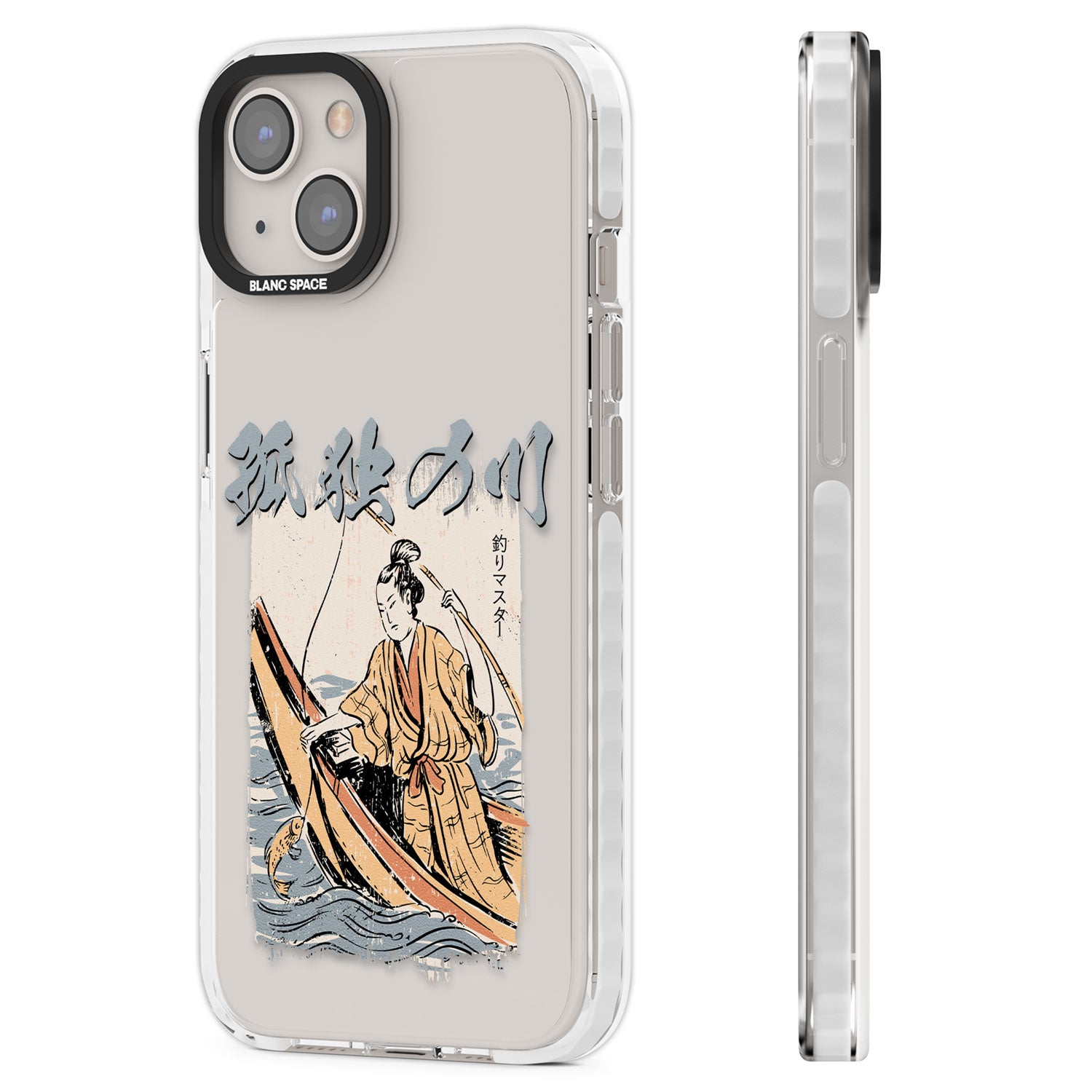 Japanese River Clear Impact Phone Case for iPhone 13, iPhone 14, iPhone 15