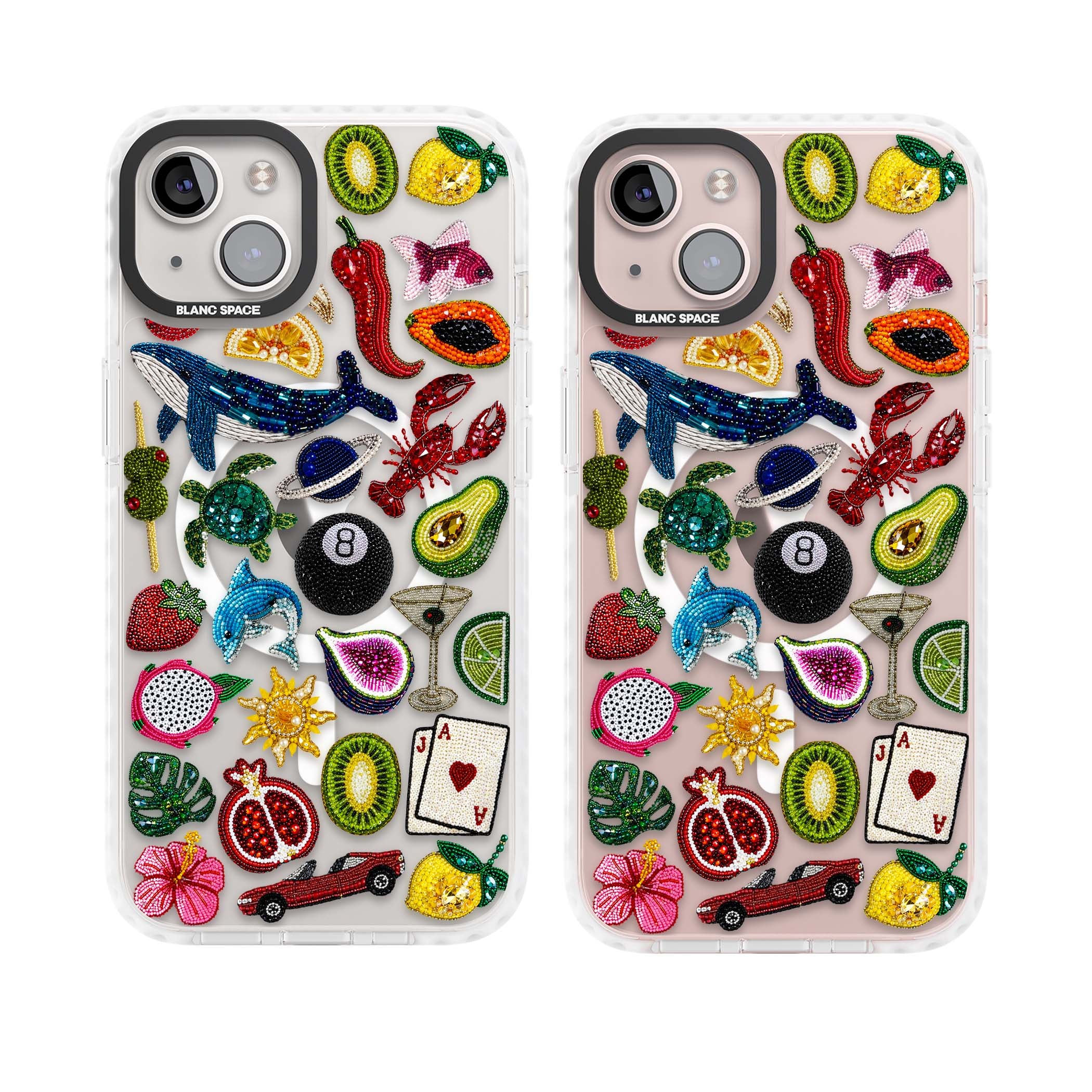 Beaded Mix cute iPhone case | Impact Magsafe case for iPhone 13, iPhone 14, iPhone 15