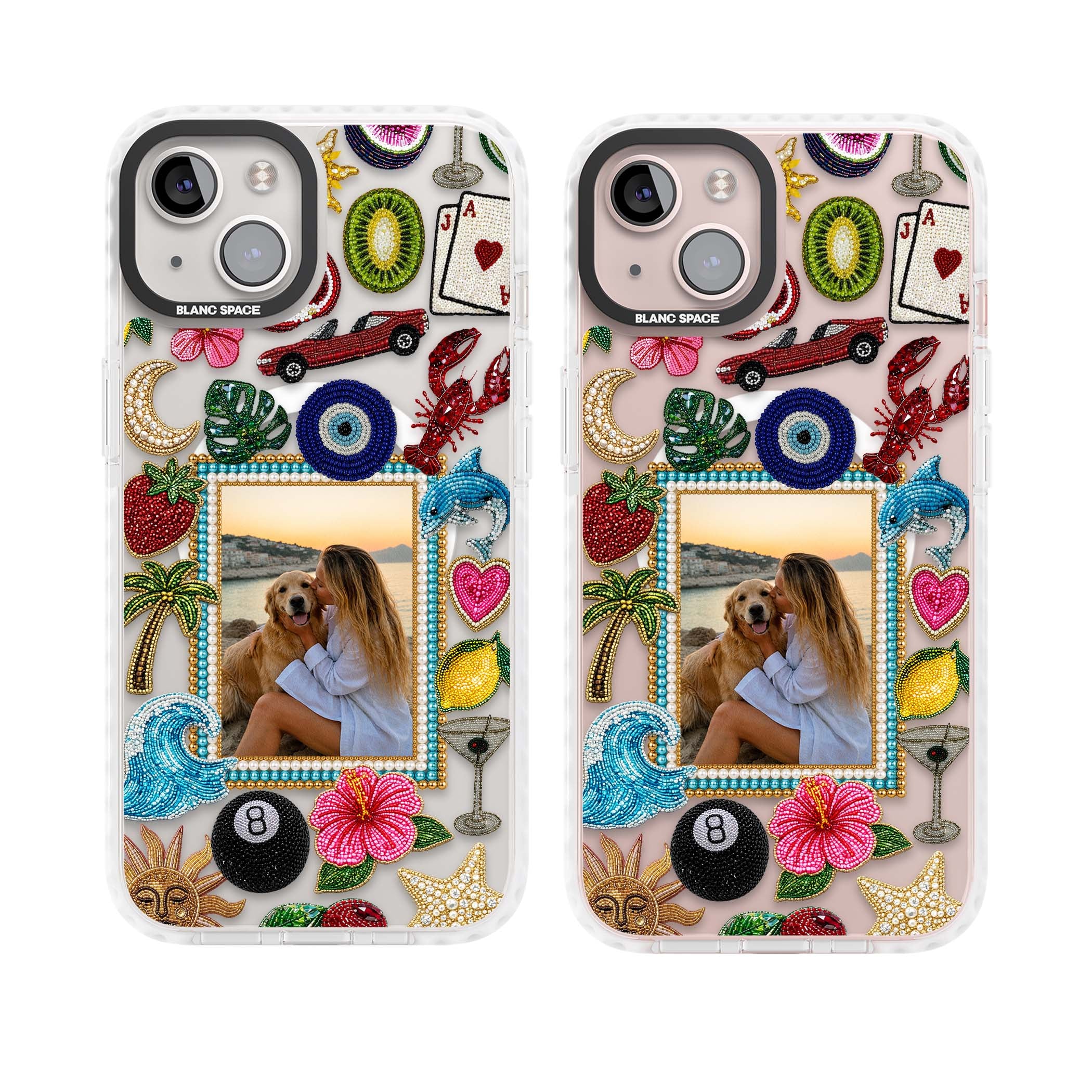 Beaded Photo coastal iPhone case | Impact Magsafe case for iPhone 13, iPhone 14, iPhone 15