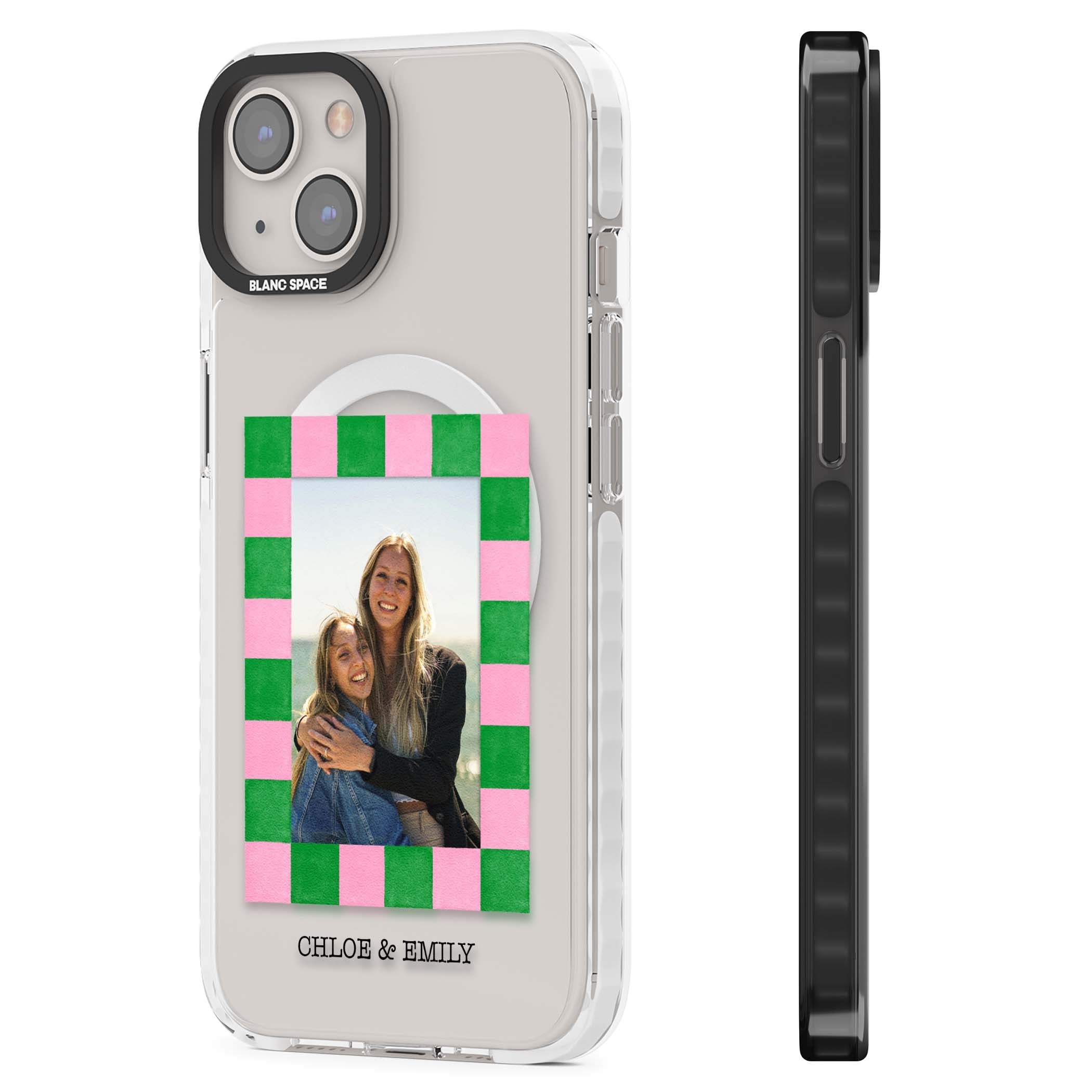 Riviera Check Photo cute iPhone case | Impact Magsafe case for iPhone 13, iPhone 14, iPhone 15