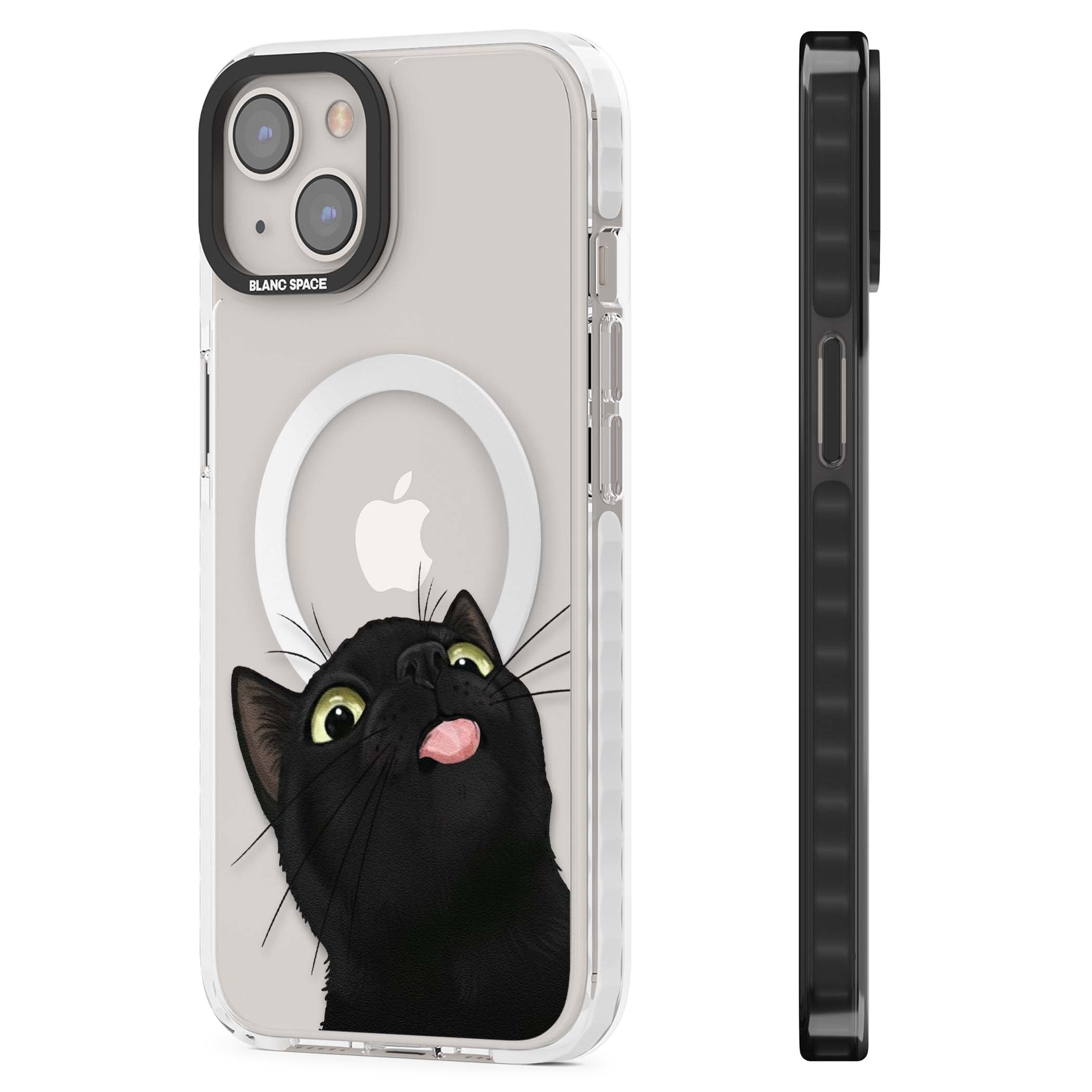 Black Cat Energy for her iPhone case | Impact Magsafe case for iPhone 13, iPhone 14, iPhone 15
