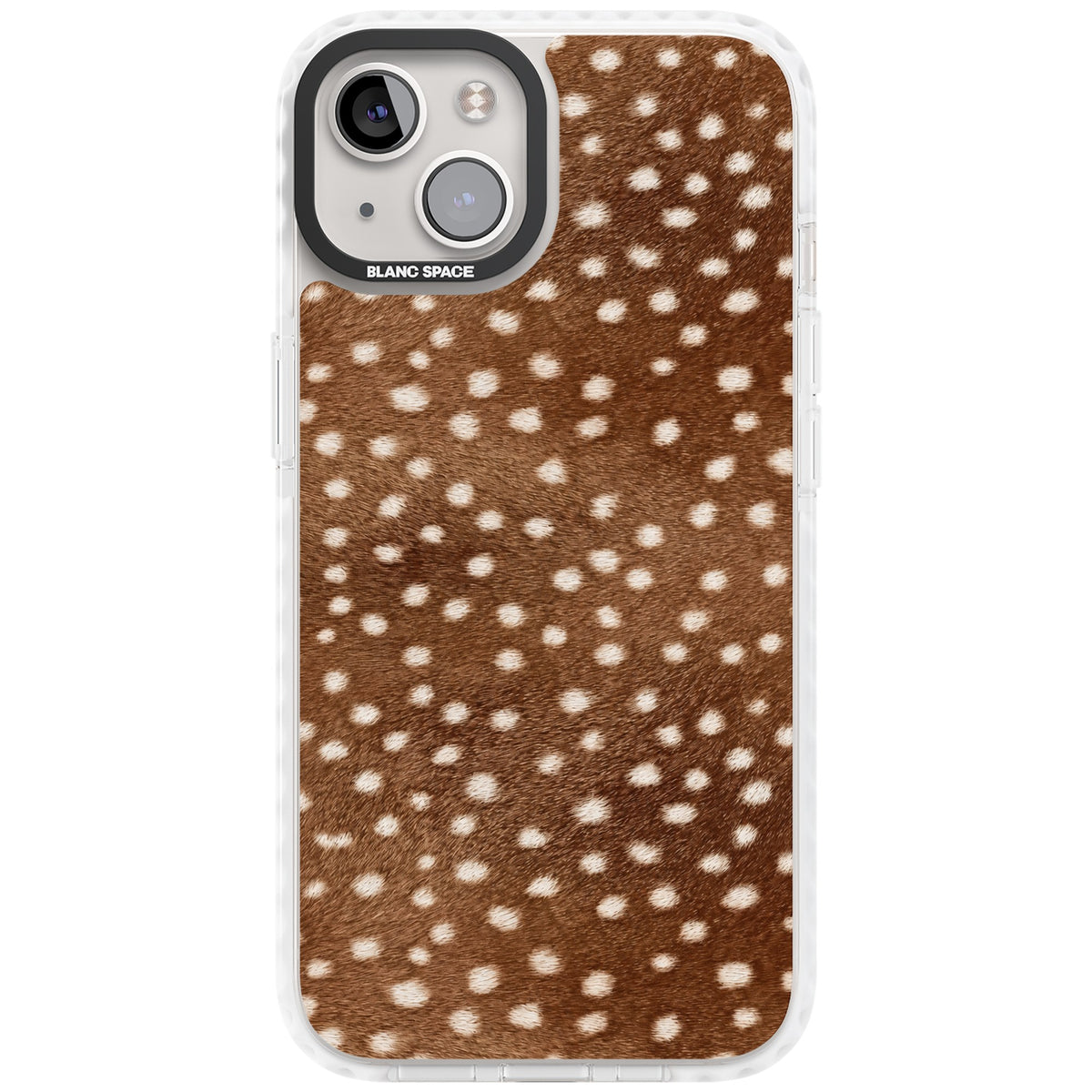 Deer Print iPhone 13 / iPhone 14 / iPhone 14 Plus / iPhone 15 / iPhone 15 Plus Impact Pro Clear Phone Case front