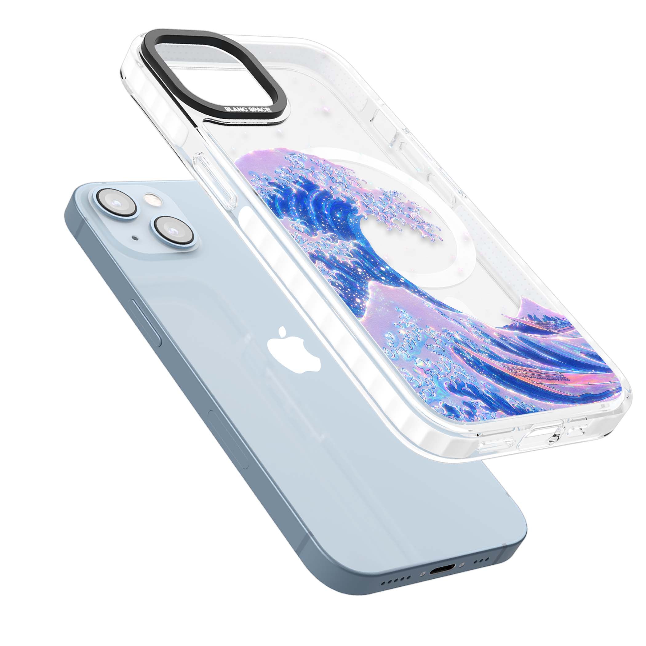 The Great Wave In Opal japanese iPhone case | Impact Magsafe case for iPhone 13, iPhone 14, iPhone 15