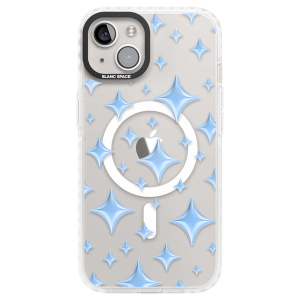 Blue Puff Sparkle Pattern