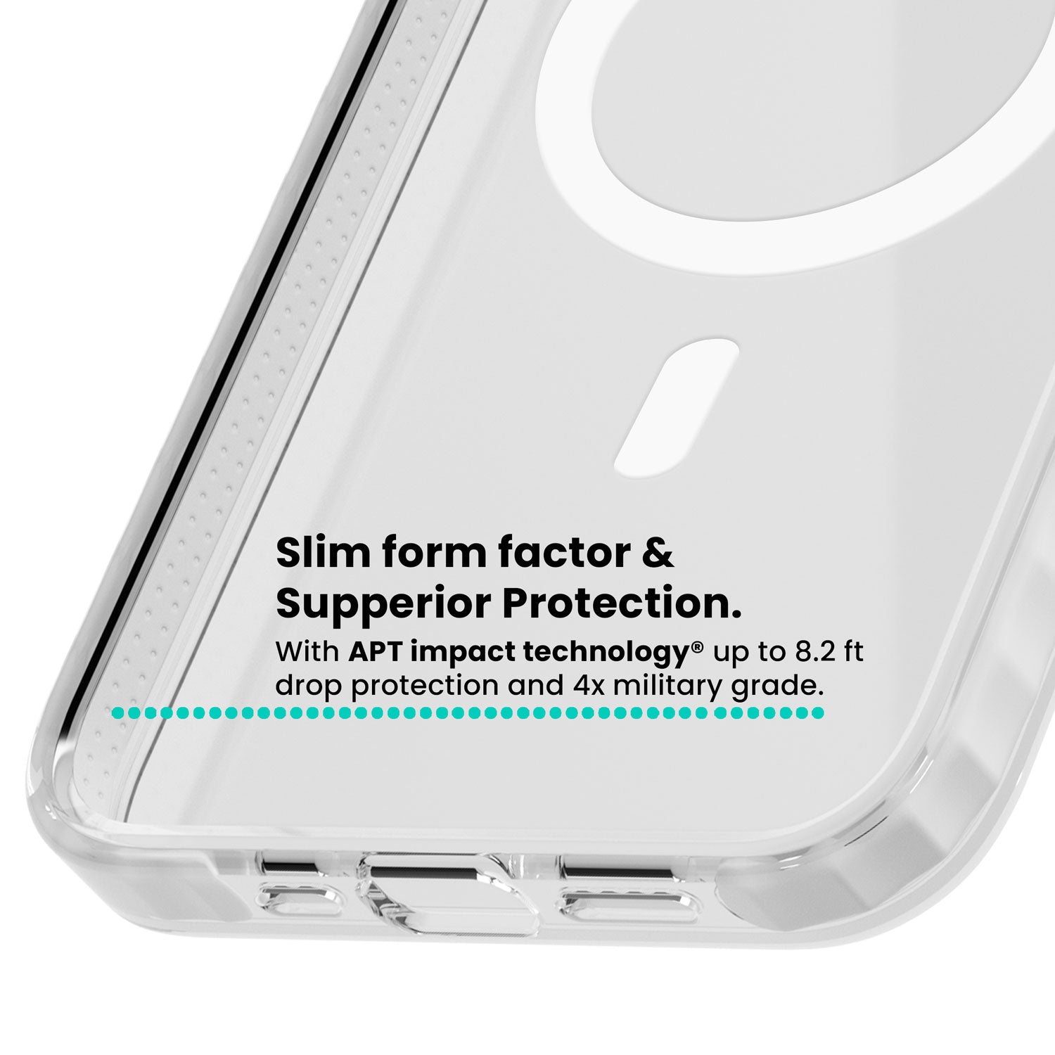 Eights y2k iPhone case featuring scattered black 8 balls with cream highlights on a clear background | Impact Magsafe case for iPhone 13, iPhone 14, iPhone 15