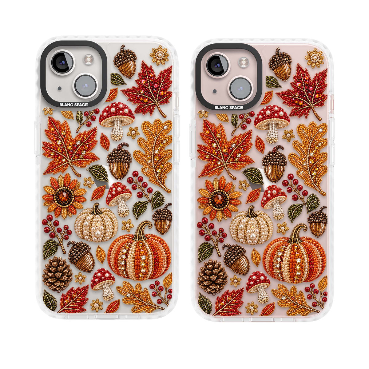 Beaded Autumn iPhone case | Clear Impact case for iPhone 13, iPhone 14, iPhone 15