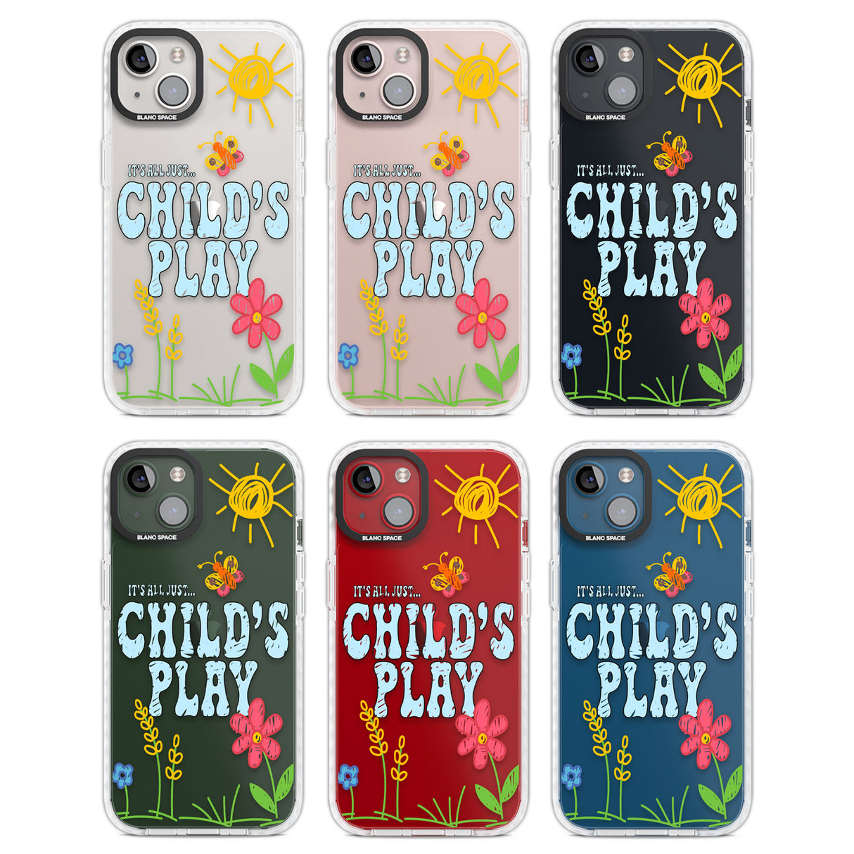 Child's Play Clear Impact Phone Case for iPhone 13, iPhone 14, iPhone 15