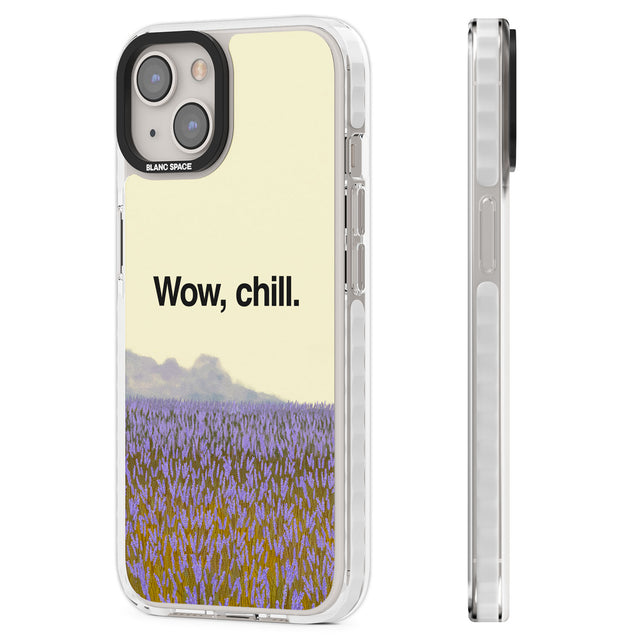 Wow, chill Clear Impact Phone Case for iPhone 13, iPhone 14, iPhone 15