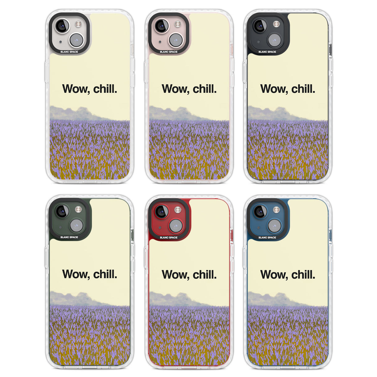 Wow, chill Clear Impact Phone Case for iPhone 13, iPhone 14, iPhone 15