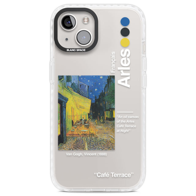 Cafe Terrace at Night Clear Impact Phone Case for iPhone 13, iPhone 14, iPhone 15