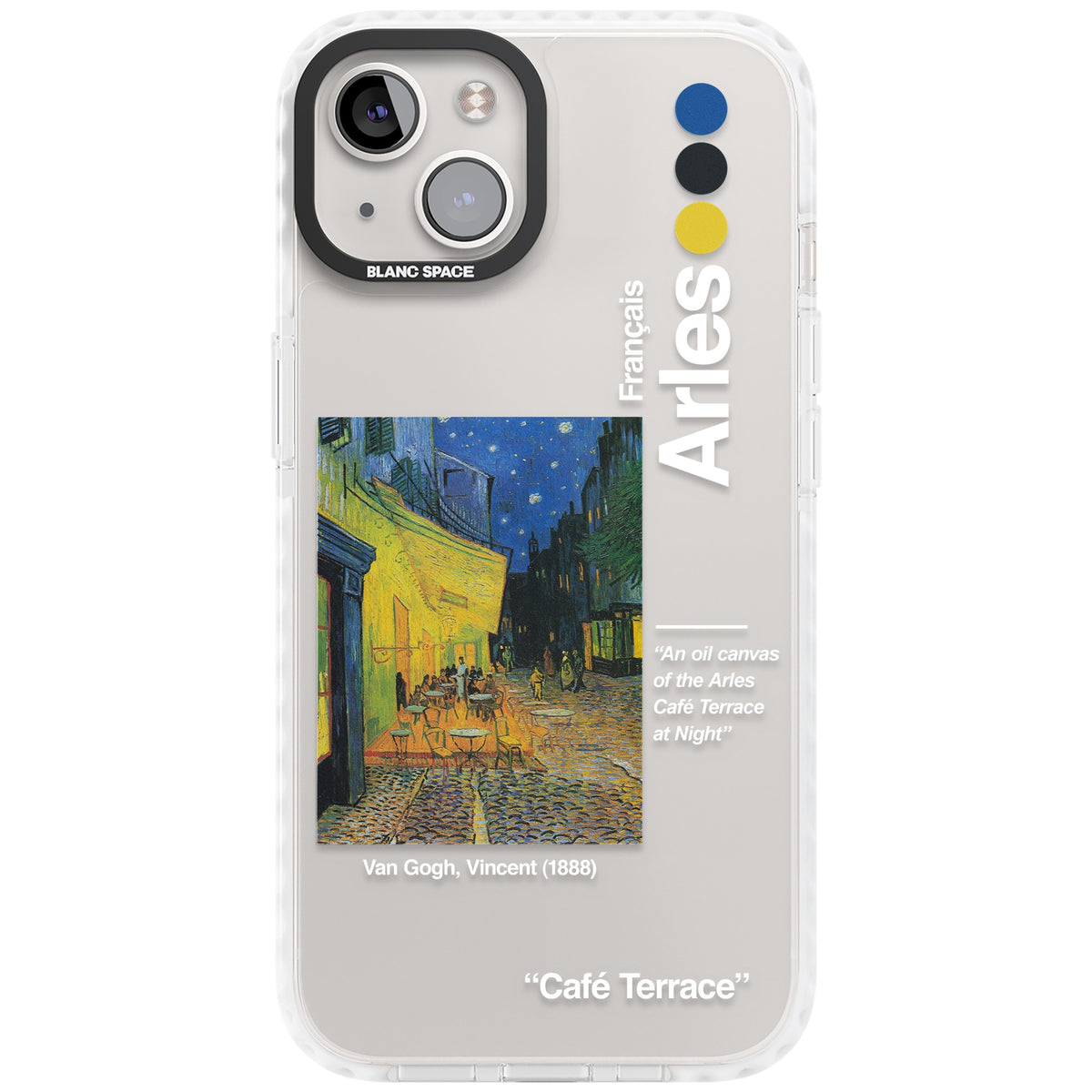 Cafe Terrace At Night iPhone 12 / 12 Pro / iPhone 13 / iPhone 14 / iPhone 14 Plus / iPhone 15 / iPhone 15 Plus Impact Clear Phone Case front