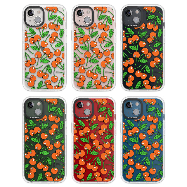 Orchard Fresh Cherries Clear Impact Phone Case for iPhone 13, iPhone 14, iPhone 15