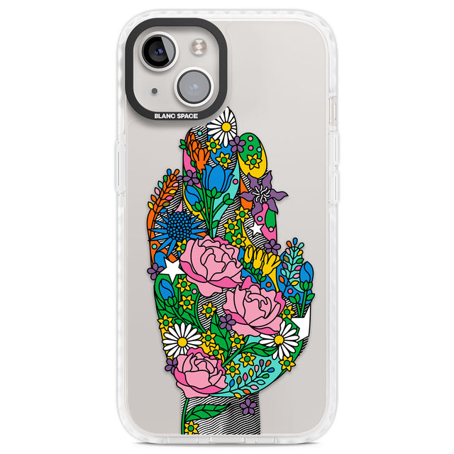 Garden Touch Clear Impact Phone Case for iPhone 13, iPhone 14, iPhone 15