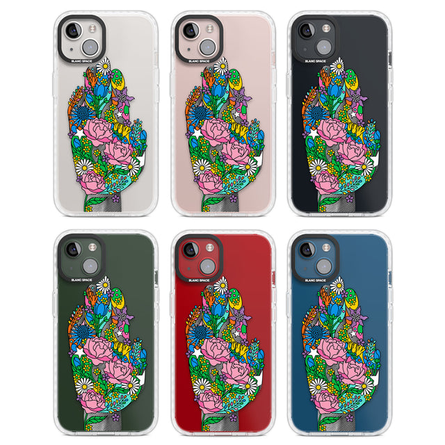 Garden Touch Clear Impact Phone Case for iPhone 13, iPhone 14, iPhone 15