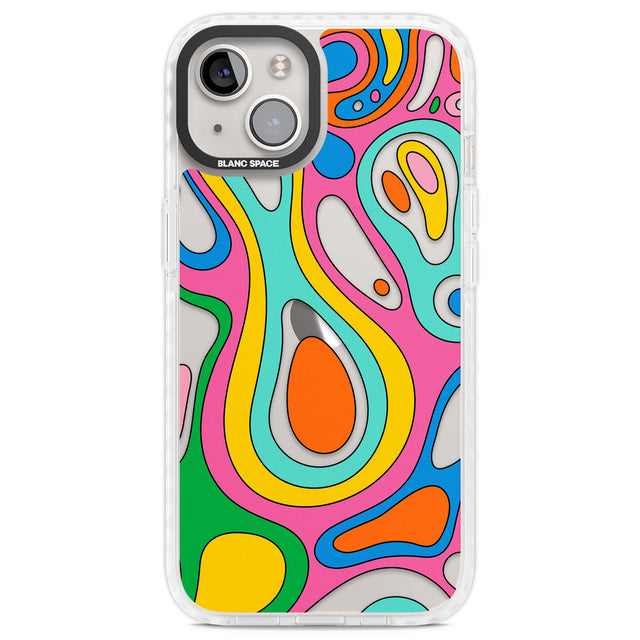 Dreams & Grooves Clear Impact Phone Case for iPhone 13, iPhone 14, iPhone 15