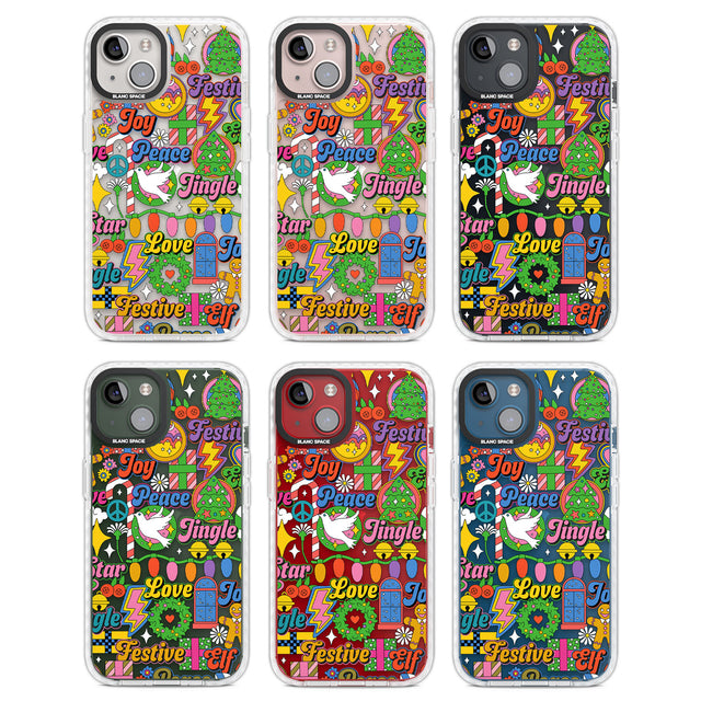 Peace & Festivities Clear Impact Phone Case for iPhone 13, iPhone 14, iPhone 15