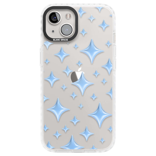 Blue Puff Sparkle Pattern