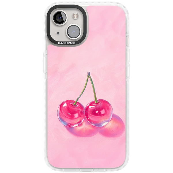 Pink Glass Cherry
