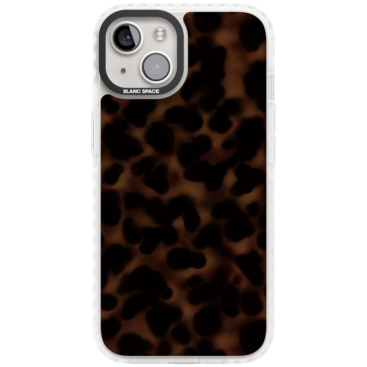 Dark Tortoise Shell old money iPhone case featuring a dark tortoiseshell pattern with amber and black animal print tones iPhone 12 / 12 Pro / iPhone 12 / iPhone 12 Pro / iPhone 13 / iPhone 14 / iPhone 14 Plus / iPhone 15 / iPhone 15 Plus Impact Clear Phone Case front