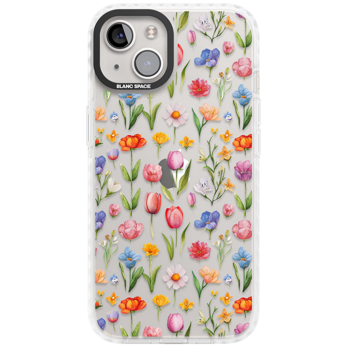 Small Flower Mix iPhone 12 / 12 Pro / iPhone 13 / iPhone 14 / iPhone 14 Plus / iPhone 15 / iPhone 15 Plus Impact Clear Phone Case front