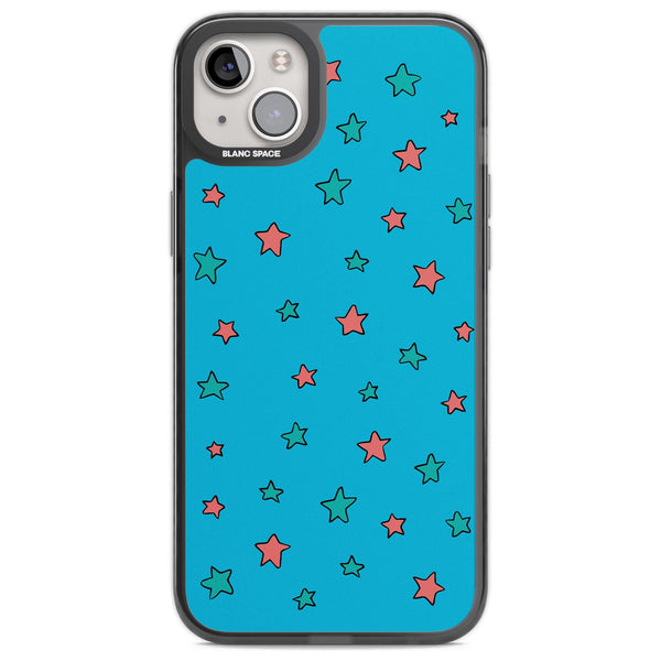 Blue Heartstopper Stars Pattern