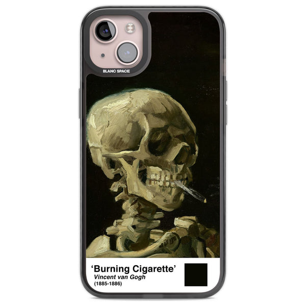 Skull Of A Skeleton With Burning Cigarette