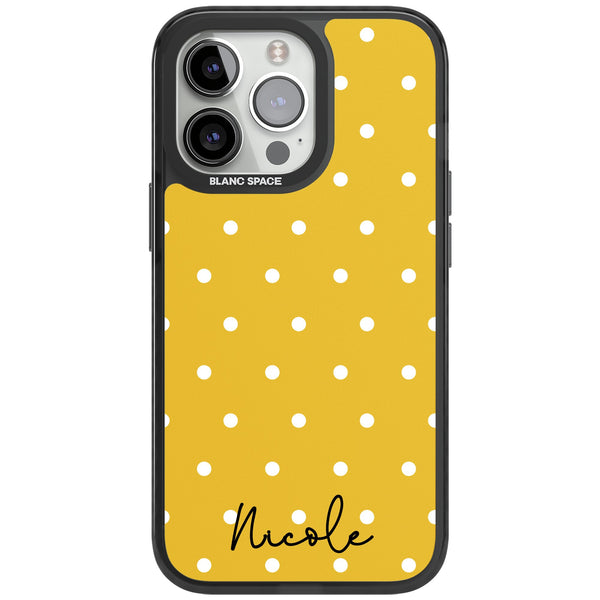 Personalised Yellow Polka Dot
