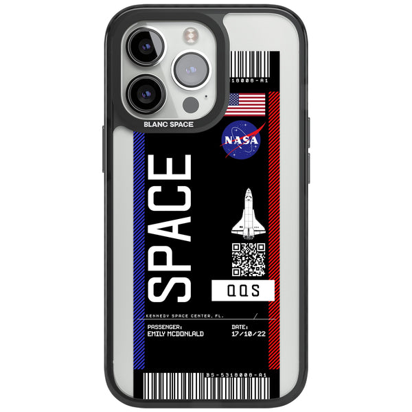 Personalised Nasa Boarding Pass (Dark)