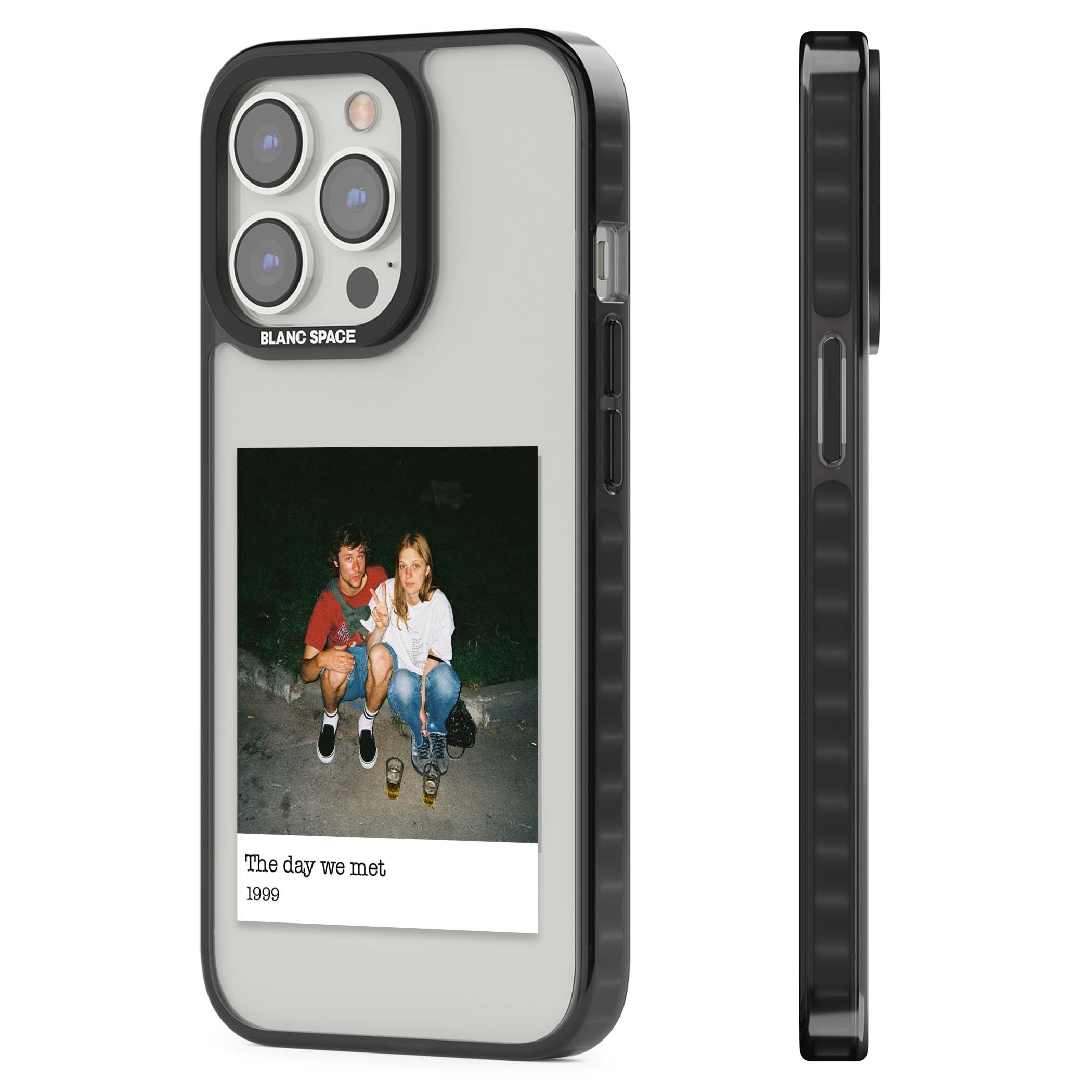 Photo Memory minimal iPhone case | Black Impact case for iPhone 13 Pro, iPhone 14 Pro, iPhone 15 Pro