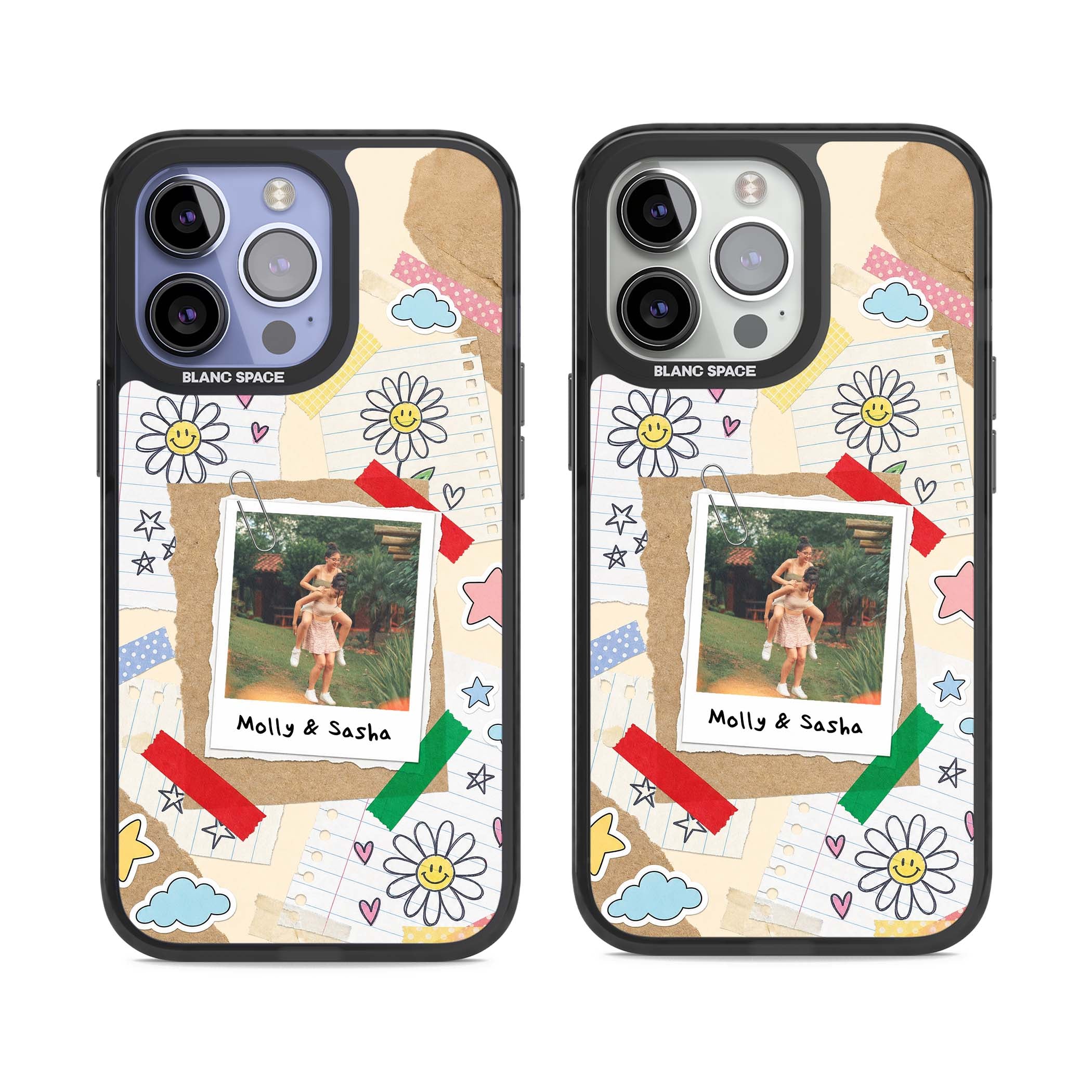 Scrapbook Photo coquette iPhone case | Black Impact case for iPhone 13 Pro, iPhone 14 Pro, iPhone 15 Pro