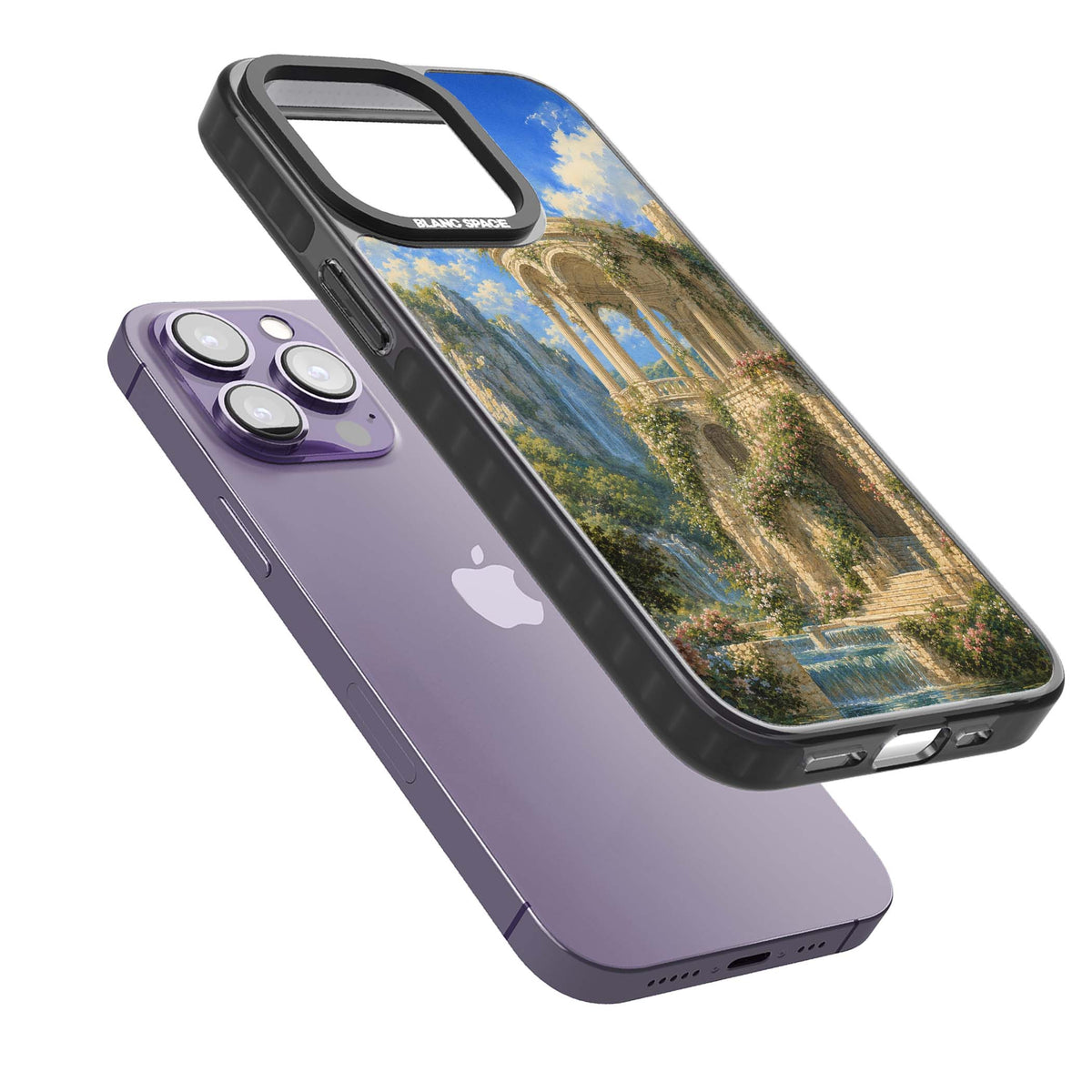 Palace Pavilion fairycore iPhone case | Black Impact case for iPhone 13 Pro, iPhone 14 Pro, iPhone 15 Pro