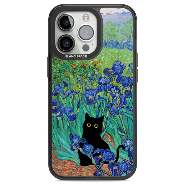 Cat in Van Gogh's Irises