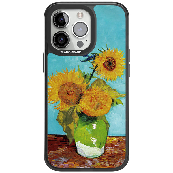 Vase With Three Sunflowers