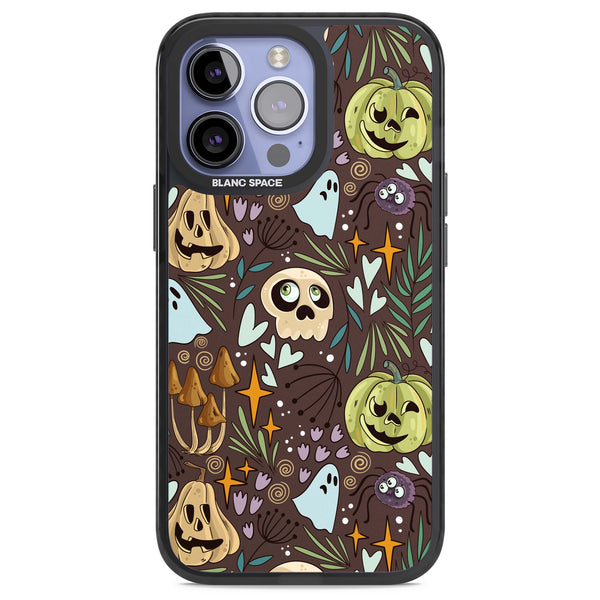 Goblincore Cartoon Halloween Pattern